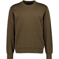 BOSS Black Herren Pullover grün unifarben von BOSS Black