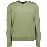 BOSS Black Herren Pullover grün unifarben von BOSS Black