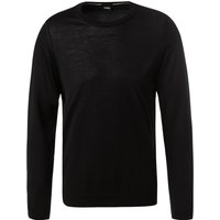 BOSS Black Herren Pullover schwarz unifarben von BOSS Black