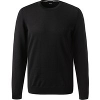 BOSS Black Herren Pullover schwarz unifarben von BOSS Black