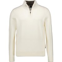 BOSS Black Herren Troyer weiß unifarben von BOSS Black