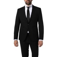 BOSS Black Herren Sakko schwarz Schurwoll-Stretch von BOSS Black