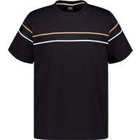 BOSS Black Herren T-Shirt schwarz Baumwolle unifarben von BOSS Black