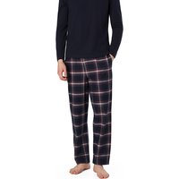 BOSS Black Herren Pyjama blau Baumwolle & Mix kariert von BOSS Black