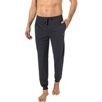 BOSS Black Herren Sweatpants blau Baumwolle unifarben von BOSS Black