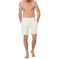 BOSS Black Herren Shorts weiß Baumwolle unifarben von BOSS Black