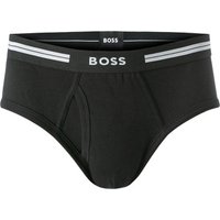 BOSS Black Herren Slip schwarz Baumwolle unifarben von BOSS Black