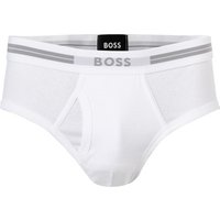 BOSS Black Herren Slip weiß Baumwolle unifarben von BOSS Black