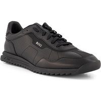 BOSS Black Herren Sneaker schwarz Glattleder von BOSS Black