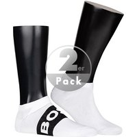 BOSS Black Herren Sneakersocken weiß Baumwolle unifarben von BOSS Black