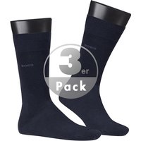 BOSS Black Herren Socken blau Baumwolle unifarben von BOSS Black