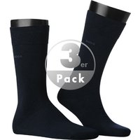 BOSS Black Herren Socken blau Baumwolle unifarben von BOSS Black