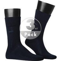 BOSS Black Herren Socken blau Baumwolle unifarben von BOSS Black