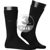 BOSS Black Herren Socken schwarz Baumwolle unifarben von BOSS Black