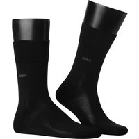 BOSS Black Herren Socken schwarz Ägyptische Baumwolle unifarben von BOSS Black