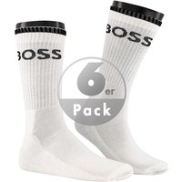 BOSS Black Herren Socken weiß Baumwolle unifarben von BOSS Black