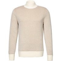 BOSS Black Herren Stehkragenpullover beige unifarben von BOSS Black