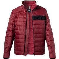 BOSS Black Herren Steppjacke rot Mikrofaser unifarben von BOSS Black