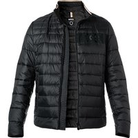 BOSS Black Herren Steppjacke Schwarz Mikrofaser unifarben von BOSS Black