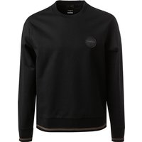 BOSS Black Herren Sweatshirt schwarz Baumwolle unifarben von BOSS Black