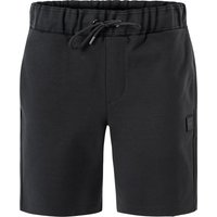 BOSS Black Herren Sweatshorts schwarz Baumwolle von BOSS Black