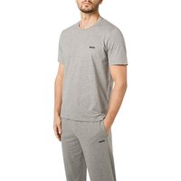 BOSS Black Herren T-Shirt grau Jersey-Baumwolle unifarben von BOSS Black