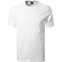 BOSS Black Herren T-Shirt weiß Baumwolle von BOSS Black