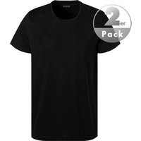 BOSS Black Herren T-Shirts Schwarz Baumwolle unifarben von BOSS Black