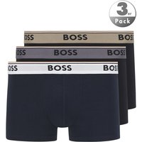 BOSS Black Herren Trunks beige,grau,weiß Baumwolle & Mix unifarben von BOSS Black