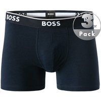 BOSS Black Herren Trunks blau Baumwolle unifarben von BOSS Black