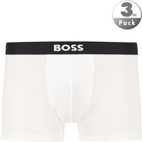 BOSS Black Herren Trunks weiß Baumwolle & Mix unifarben von BOSS Black