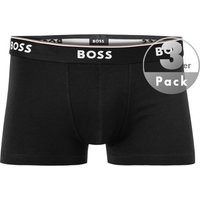 BOSS Black Herren Trunks schwarz Baumwolle unifarben von BOSS Black