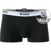 BOSS Black Herren Trunks schwarz Baumwolle unifarben von BOSS Black