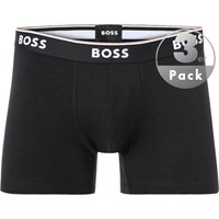 BOSS Black Herren Trunks schwarz Baumwolle unifarben von BOSS Black