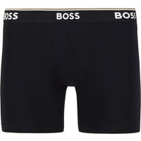 BOSS Black Herren Trunks schwarz Baumwolle unifarben von BOSS Black