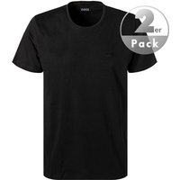 BOSS Black Herren T-Shirts schwarz Baumwolle unifarben von BOSS Black