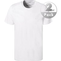 BOSS Black Herren T-Shirts weiß Baumwolle unifarben von BOSS Black