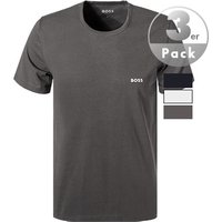 BOSS Black Herren Unterwäsche blau/Grau/Weiß Baumwolle unifarben von BOSS Black