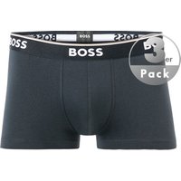 BOSS Black Herren Trunks blau Baumwolle unifarben BOSS Black Herren Trunks blau Baumwolle unifarben von BOSS Black