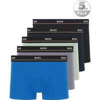 BOSS Black Herren Trunks mehrfarbig Baumwolle unifarben von BOSS Black