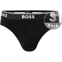 BOSS Black Herren Slips schwarz Baumwolle unifarben von BOSS Black