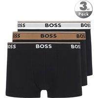 BOSS Black Herren Trunks schwarz Baumwolle & Mix unifarben von BOSS Black