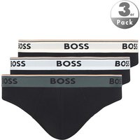 BOSS Black Herren Slips schwarz Baumwolle unifarben von BOSS Black
