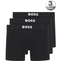 BOSS Black Herren Trunks schwarz Baumwolle unifarben von BOSS Black