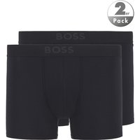 BOSS Black Herren Trunks schwarz Viskose/Modal unifarben von BOSS Black