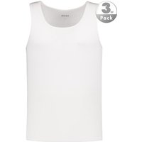 BOSS Black Herren Tanktops weiß Reine Baumwolle unifarben von BOSS Black