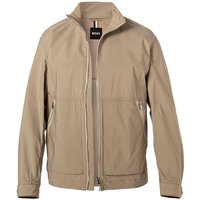 BOSS Black Herren Jacke beige Baumwolle unifarben von BOSS Black