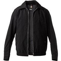 BOSS Black Herren Blouson schwarz Mikrofaser unifarben von BOSS Black