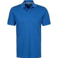 BOSS Black Herren Polo-Shirt blau Baumwoll-Piqué von BOSS Black