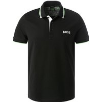 BOSS Black Herren Polo-Shirt schwarz Baumwoll-Piqué von BOSS Black